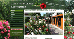 Desktop Screenshot of cafe-restaurant-rosengarten.de