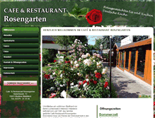 Tablet Screenshot of cafe-restaurant-rosengarten.de